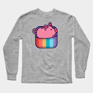 Pride Pocket Logo Long Sleeve T-Shirt